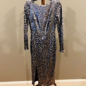 DRESS THE POPULATION Natalie Long Sleeves Dress M